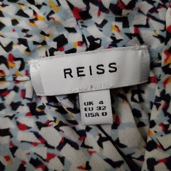 REISS 100% Silk Sleeveless Tunic Blouse Top 0 - Picture 5 of 7